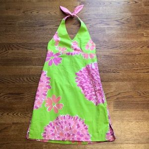 Lilly Pulitzer Girls Halter Dress - Floral
